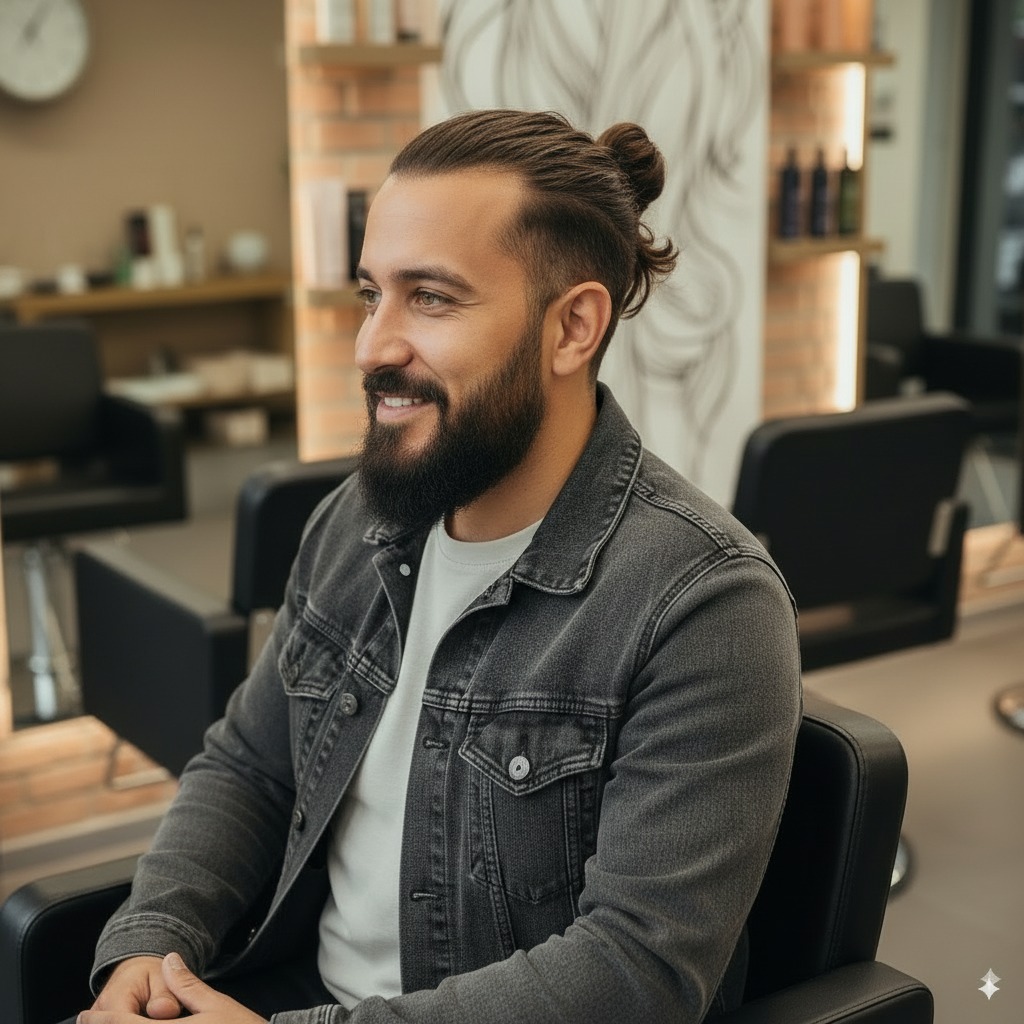 Man Bun Top Knot hairstyle